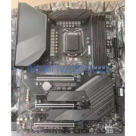used For MSI MEG Z490 UNIFY Motherboard LGA1200 DDR4 3×M.2 6×SATAIII ATX.