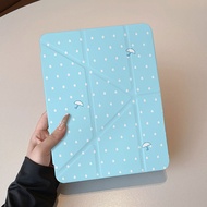 [Good Luck] Cute Cat iPad Case for Air8/7 10/11 Gen A16, Pro 11-inch Mini7, Transparent Shockproof, 
