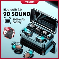 【HOT ITEM】AMOI F9 ver.5 TWS 5.0 Bluetooth Earphones Wireless Earbuds LED Display Touch Control Heads