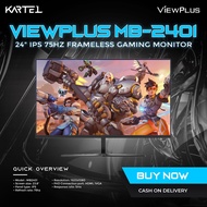 VIEWPLUS MB-2401 24 inches IPS 75Hz Monitor, Gaming Monitor, VGA and HDMI Output 1080 Display