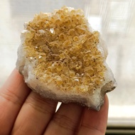 1Pc ธรรมชาติ Citrine ควอตซ์ Geode คริสตัลสีเหลือง Cluster Healing Reiki คริสตัลหยาบแร่ตัวอย่างหินหัต