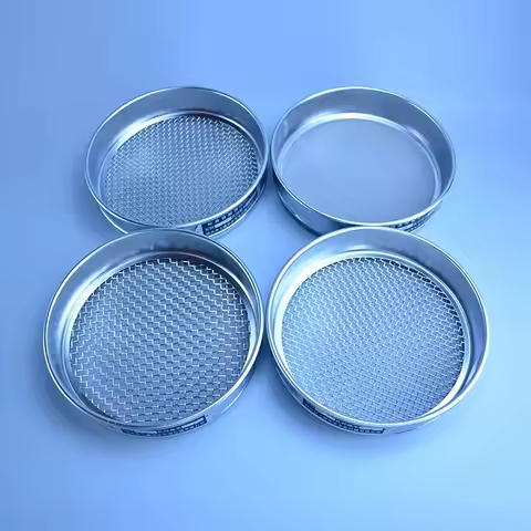 Dia 20cm From 1 mesh To 1000mesh Stainless Steel Net Chroming Body Test Sieve Standard Test Sieve La