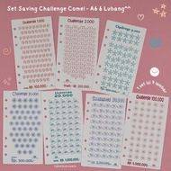 Paper SAVING CHALLENGE & SAVING TRACKER A6 6 Holes