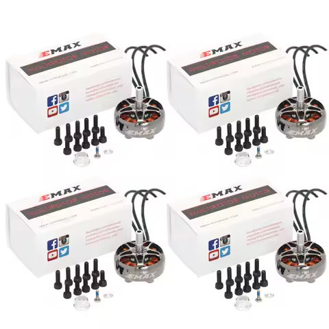 4pcs/lot EMAX EcoII Eco II 2807 1300KV 6S /1500KV 5S/1700KV 4S CW Brushless Motor 4mm Shaft For RC F