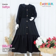 Dress Anak Perempuan Gamis Remaja Aesthetic Gamis Hitam Anak Perempuan Gamis Cutetrik Terbaru Korean