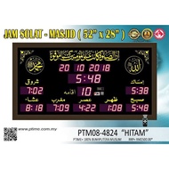 JAM SOLAT MASJID PTIME SAIZ 52" x 28"