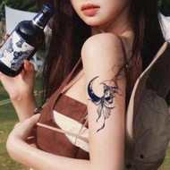 發3張【月亮錦鯉】半永久草本紋身貼甜酷仿真持久防水效果超好
