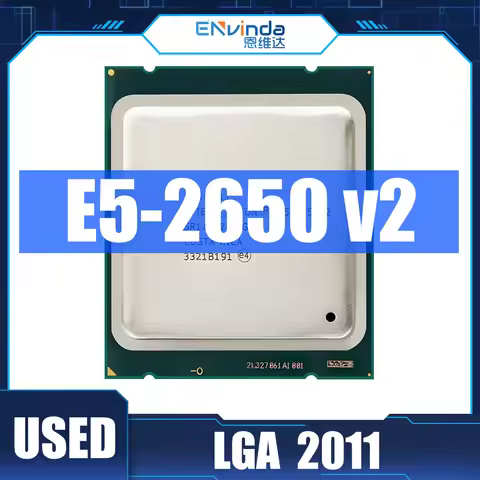 Intel Xeon Processor E5-2650 V2 E5 2650 V2 CPU 2.6 LGA 2011 SR1A8 Octa Core Desktop processor e5 265
