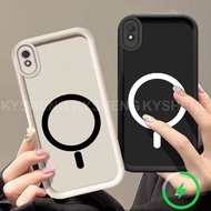 Case for Redmi 9A 9T 9c phone case magnetic charging Simple anti drop airbag silicone TPU soft shell