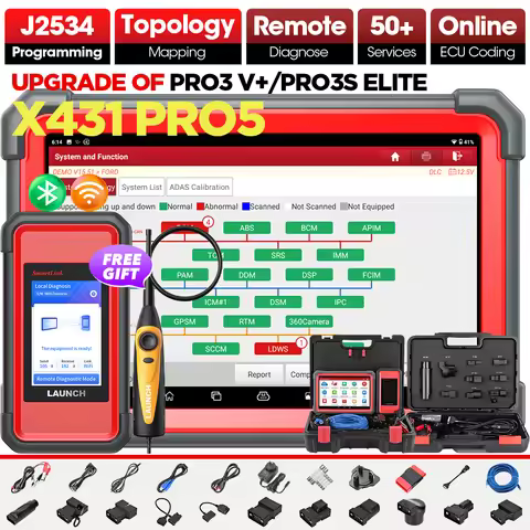 Launch X431 PRO5 Diagnostic Tools PRO 5 ECU Programming Tool with J2534 SmartLink OBD2 Scanner OBDII