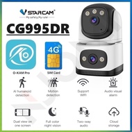 VSTARCAM CG995DR 4G LTE SIM / CS995DR WiFi SHD 1296p 3MP iP Camera 2 เลนส์กล้อง กล้องวงจรปิดไร้สาย