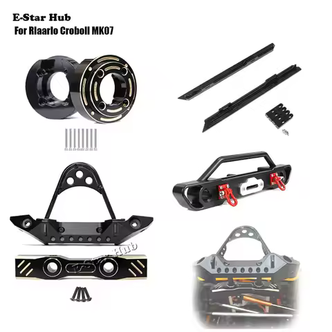 DIY Front Crossbeam Bumper Foot Pedal Counterweight for Rlaarlo Croboll MK07 Metal Upgrade Parts Kit