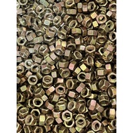 M8 YELLOW NUT KEY 12 YELLOW IRON FINE THREAD