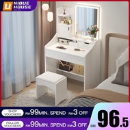 Dressing Table Makeup Table with LED Mirror Meja Solek Dressing Table with Mirror Vanity Table Cermi