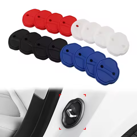 4Pcs Car Door Lock Protective Cover For BMW X1 U11 U12 i3 i4 i5 2 3 7 Series G20 G11