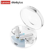 Lenovo - thinkplus LP10 真無線藍芽耳機 - 銀白色｜全新升級藍牙5.2技術｜透明充電盒設計｜平耳式設計，配戴舒適