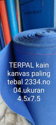 TERPAL KAIN KANVAS/liong.buat truk 2334.no 04 lis merah 4.5X7.5