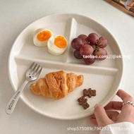 211 Fat-Reducing Dinner Plate Dinner Plate Divided Dinner Plate Ceramic Tableware Household Dinner B