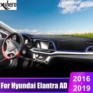 For Hyundai Elantra AD 2016 2017 2018 2019 Car Dashboard Cover Mats Avoid Light Pad Instrument Platf