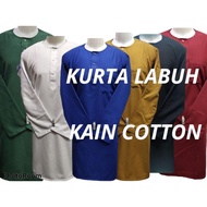 KURTA (LABUH) KAIN COTTON