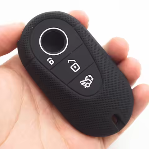 Xinyuexin Silcione Car Key Case Cover for Mercedes for Benz EQA EQC EQS 2020-2022 Smart Remote Key C