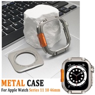 Luxury Alloy Metal Case for iWatch Series 11 46mm Men Business Protector Cover for Iwatch 10 46MM Ac