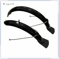 Eigell 2 Pieces 16-Inch Bike Mudguards Metal Support Rods Two-Wheeler Mudguard Fenders Plastic Bike 