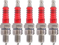 5 Pcs A7TC Spark Plug Compatible with GY6 50cc-70cc 90cc 110cc 125cc 140cc 150cc 160cc Motorcycle AT