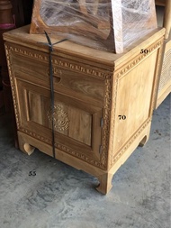 Free Delivery  ตู้วางทีวี ไม้สักแท้  tv cabinet solid teak wood 2 m ชั้นวางทีวีไม้สักแท้ 2 เมตร ย200