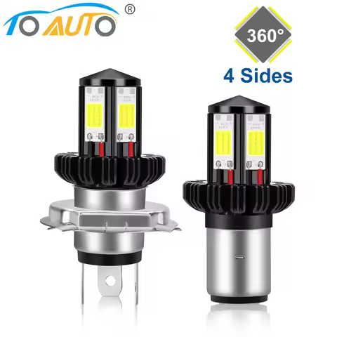 4000LM Motorcycle Headlight LED BA20D H6 H4 Bulbs Hi Lo beam Moto LED Motorbike Headlight Lamp 6000K