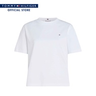 Tommy Hilfiger เสื้อยืด ผู้หญิง รุ่น WW0WW43597 YCF - สีขาว ทรง Relaxed Fit