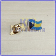 Bahama Flag Pin Bahama Flag Pin Bahama Country Flag Pin Brass Material - Karya Mulya