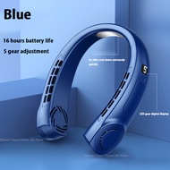 Xiaomi แบบพกพาคอพัดลม USB มือถือใบ้ LED จอแสดงผลดิจิตอลไม่มีใบมินิพัดลมไฟฟ้าที่มีสีสันบรรยากาศไฟ5th