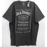 【Hot】แจ็คแดเนียลส์ Jack Daniels Lucky Brand Big & Tall Old No 7 เทนเนสซีวิสกี้เสื้อยืดสีดำ