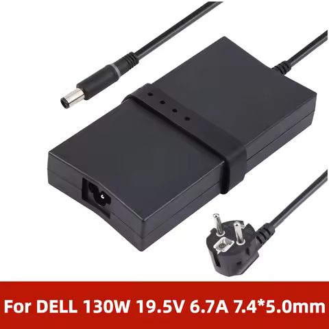 19.5V 6.7A 130W 7.4*5.0 AC Laptop Adapter Power Charger For DELL G3 G5 Inspiron 7566 7567 7557 7559 