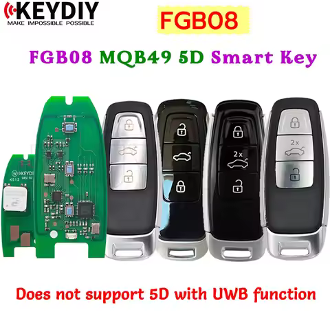 KEYDIY KD FGB08 MQB49 5D Smart Key for Audi VW ZB FGB Program Remote Control Key Board with Key Shel