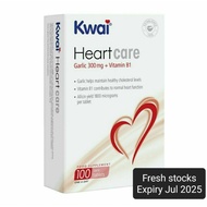 Garlic by Kwai Heartcare~PROVEN ~HELPS MAINTAIN CHOLESTEROL &amp; HEALTH HEART(100 tablets) Odourless