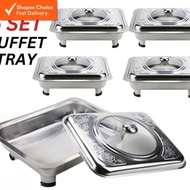 [Shopee Choice] 5 Set Buffet Tray Buffet Kenduri Buffet Pan Food Tray Serving Tray Bekas Lauk Kendur