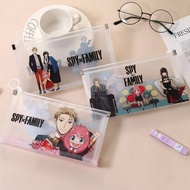 2022 SPY×FAMILY Lovely Plastic Zipper Pencil Cases Loid Forger Anya Forger Yor Forger Pen Bags School Suppli kids Stationery gift