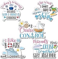 Geiserailie 5 Pcs Cruise Door Magnets Funny Cruise Ship Door Magnets Magnetic Cruise Door Decoration