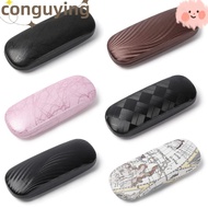 CONGUYING Eyeglasses  Women Men Eyeglasses Accessories Portable Hard Leather