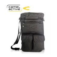 camel active Men Military Inspired 2 Way Backpack/Document Bag - [2 Colours Available] (51102980-Bk)