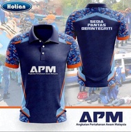 Design BAJU APM sublimation POLO T-shirt | Baju Jersey sublimation | Short sleeved
