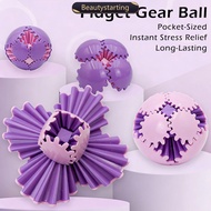 BEAUTYSTARTING 3D Printed Gear Ball Cube Fidget Toy Spin Stress Relief Desk Toy Anxiety Relax Activi