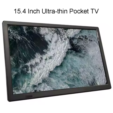 15.4 Inch Portable Mini Digital TV Support DVB-T2 ATSC ISDB-T Car TV 1080P Stereo High Sensitivity D