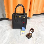 [With Box] 2023Tory Burch Summer New Advanced Classic Old Flower Handbag Retro Mini One Shoulder Crossbody Versatile Outgoing Musical Score Bag Available in Stock