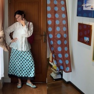 New Episode Polkadot Silk Skirt | Premium Silk Polka Dot Skirt