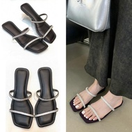 Sandal ZARA Diamond Slidder Flat Shoes