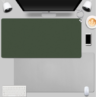 電腦桌墊鍵盤墊（雙面-墨綠+灰80*40cm）