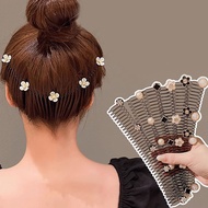 1pc Colorful Stars Spring Insert Comb Back Head Coiled Hair Fixed Invisible Hair Clips Women Hair Ba